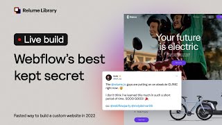 How to Shave Days Off Your Next Webflow Project | Webflow Live Build