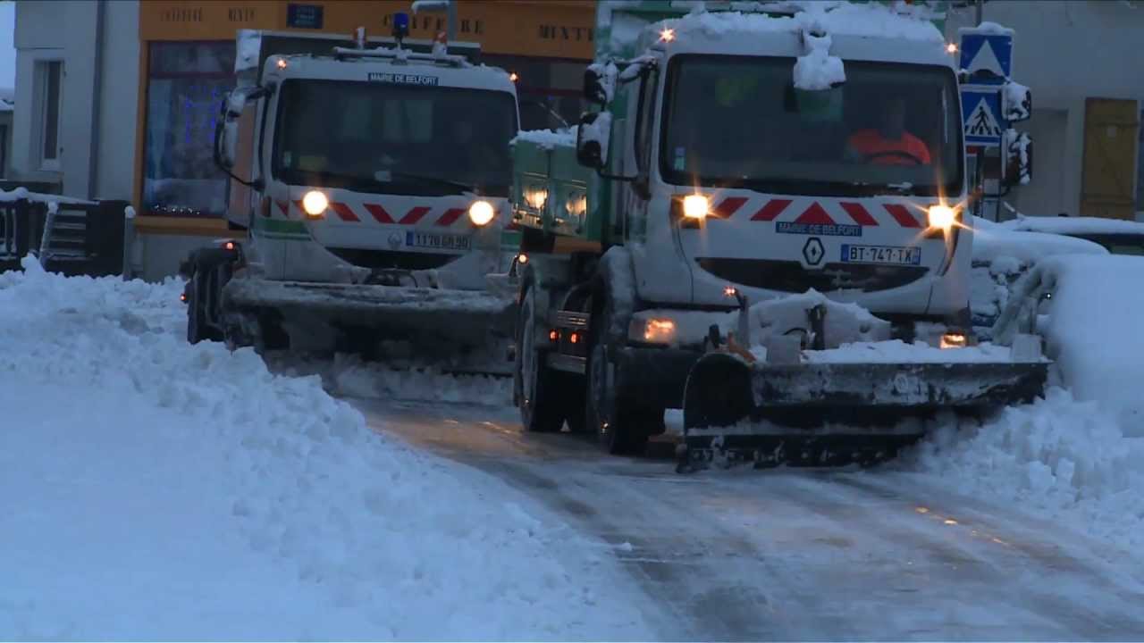 Le déneigement à Belfort