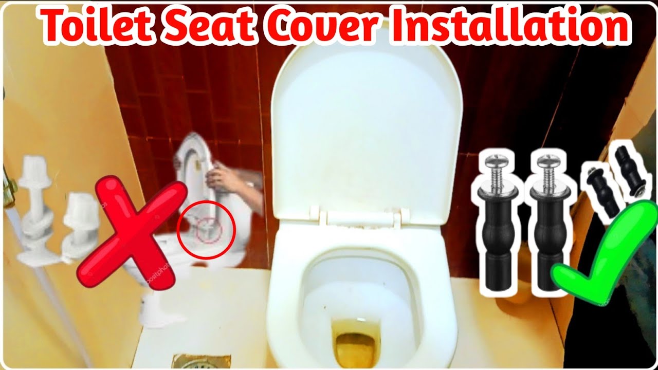 Toilet Seat Cover Installation  One Piece toilet Seat Cover Fitting Wall Hang Toilet Seat install