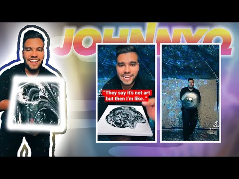 Fake Artist Makes Art With A Drill! #shorts #youtubeshorts #spinart