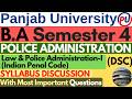 Police Administration | BA Sem 4 Police Administration | Police Administration BA Sem 4