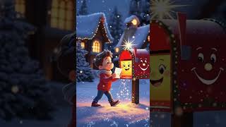 Christmas Magic: Kids Write Letters & Receive Gifts! 🎁✨ #shorts