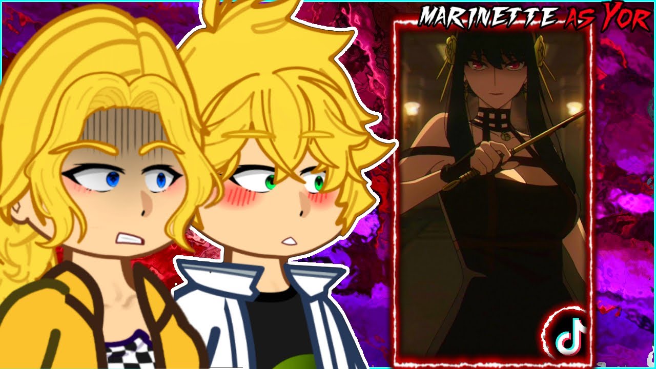 🇺🇸/🇧🇷/🇪🇸 Mlb React to Marinette As Yor Forger - Gacha React