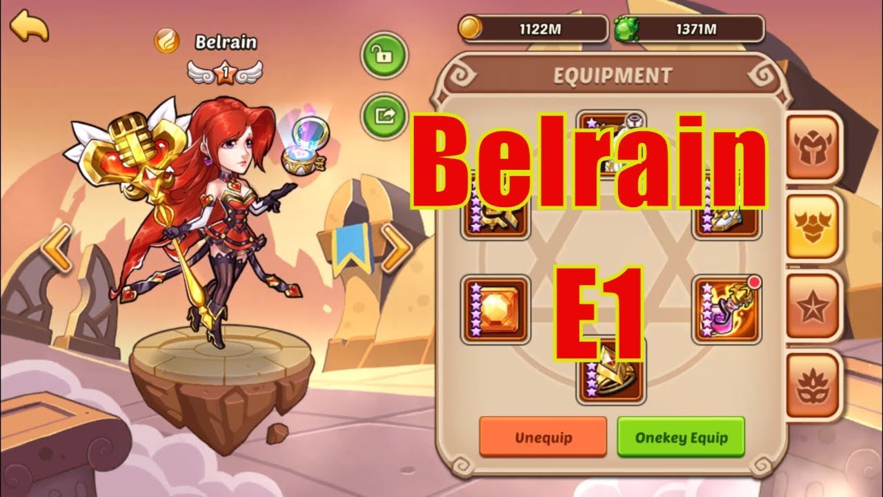 Idle Heroes Belrain E1 YouTube