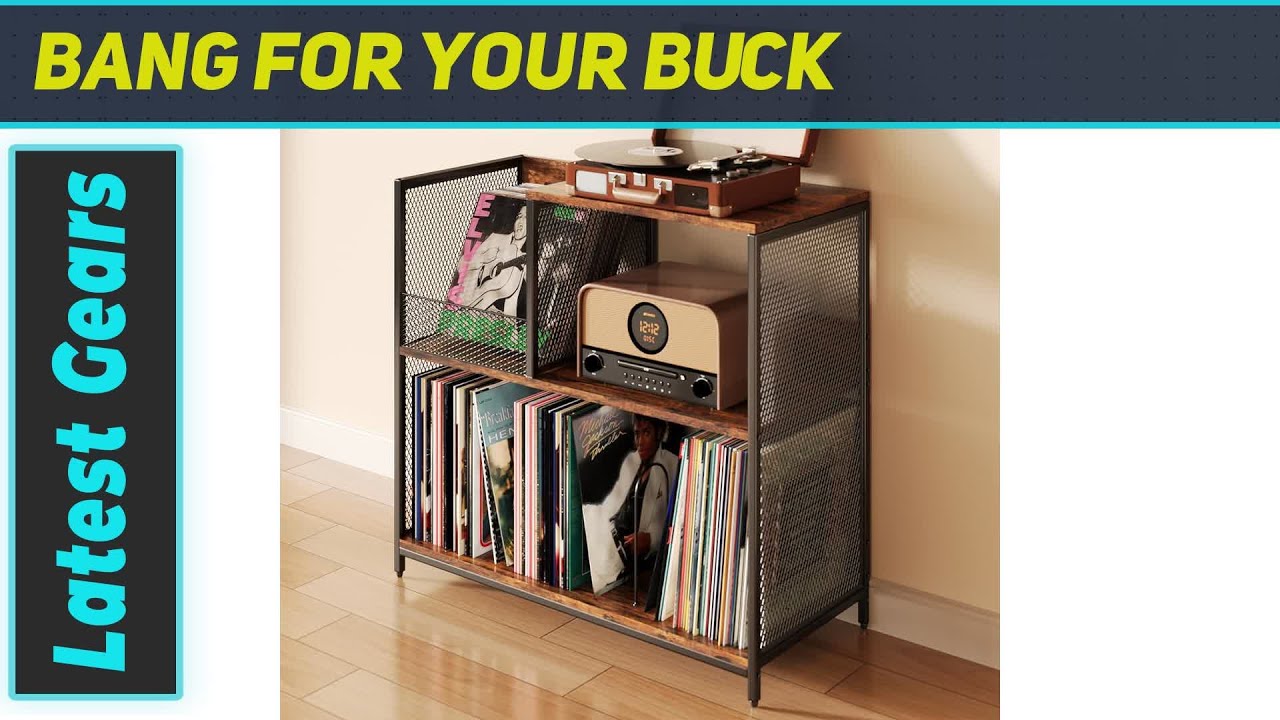 Organize Your Vinyl Collection with Huxitocan's 3-Tier Record