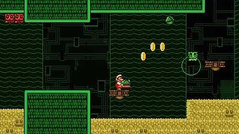 Super Mario Brothers X 2.0 (SMBX2) Custom-Level: "Corrupted Cyberspace Countdown" - All Coins Mario
