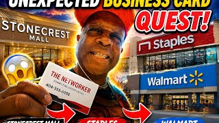 "Unexpected Business Card Quest at the Mall—From Stonecrest to Staples!"