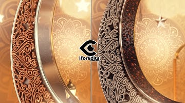 Ramadan Beautiful Moon Intro with 4 Different Designes | FREE TO USE | iforEdits