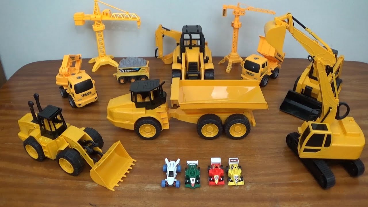 video para criançinhas / tratores / escavadeira / caminhoes caçamba /  onibus e carros / brinquedos - Vidéo Dailymotion