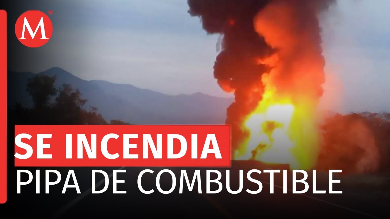 Se incendia pipa de combustible en la autopista Siglo XXI en Michoacán ...