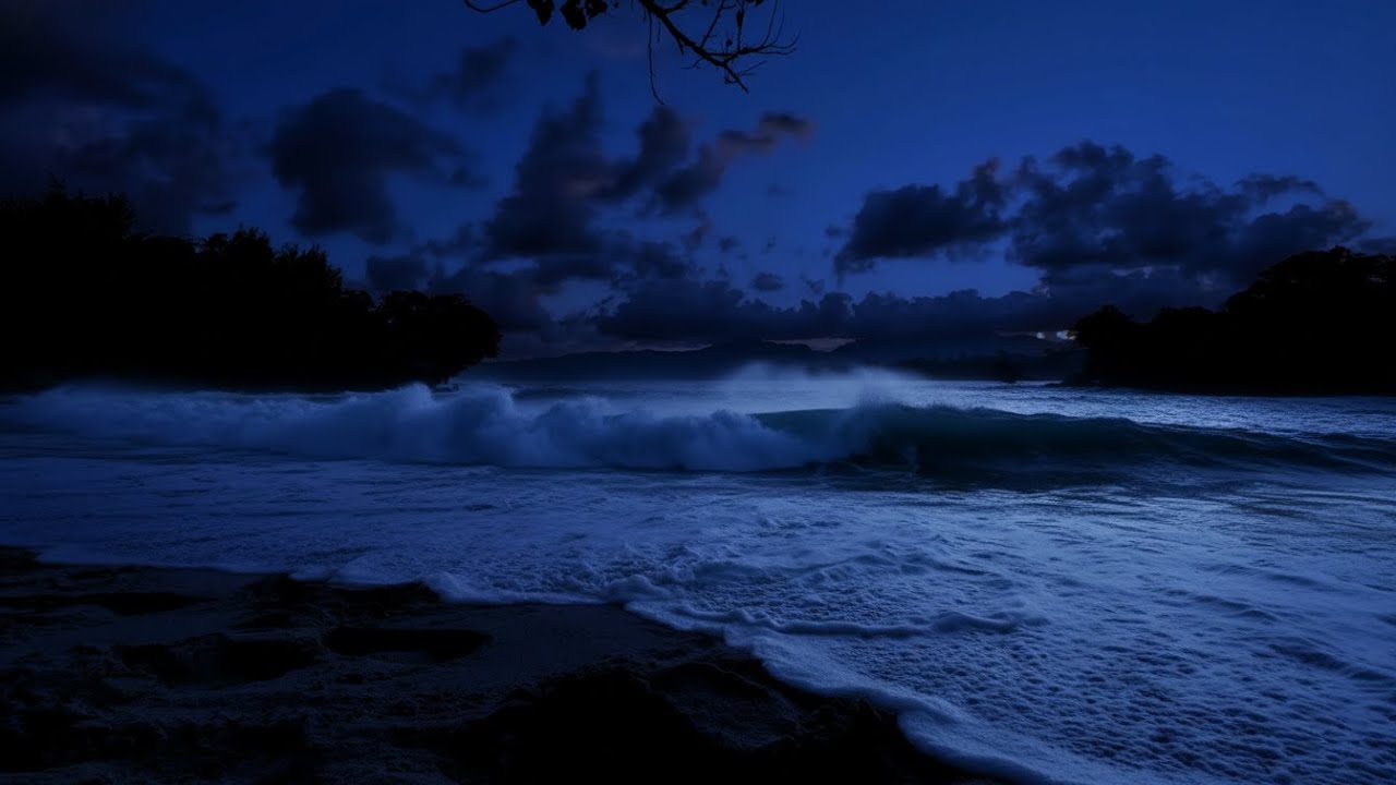 Ocean Waves for Peaceful Sleep 🌙 | Gentle Ocean Sounds (Black Screen)