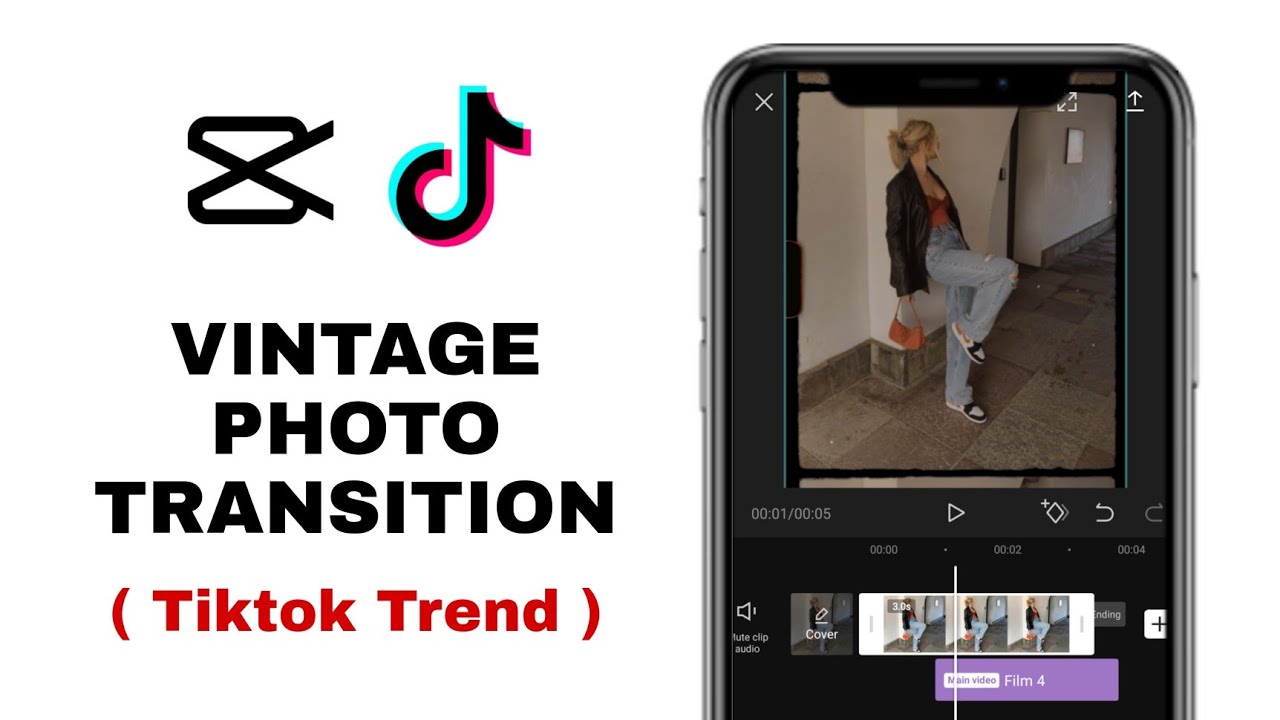 Vintage photo transition tiktok Trend  CapCut new trending video tutorial  ! 