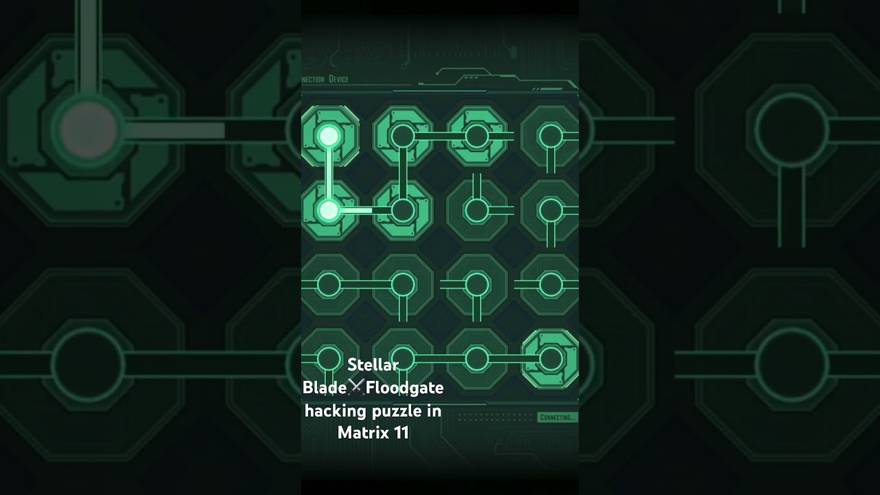 Stellar Blade ⚔️🗡️✨Floodgate hacking puzzle in Matrix 11