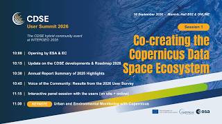 CDSE User Summit 2026 - Session 1: Co Creating the Copernicus Data Space Ecosystem