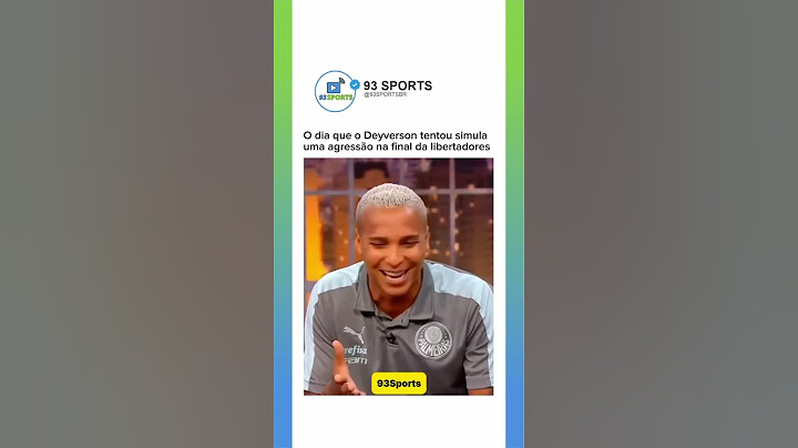 O DIA EM QUE DEYVERSON TENTOU SIMULAR UMA AGRESSÃO NA FINAL DA LIBERTADORES!⚽️🤕🎭