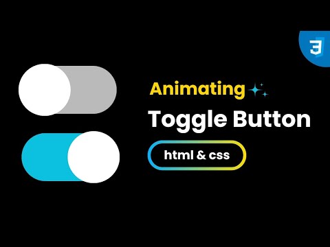 How to make toggle button in html & css