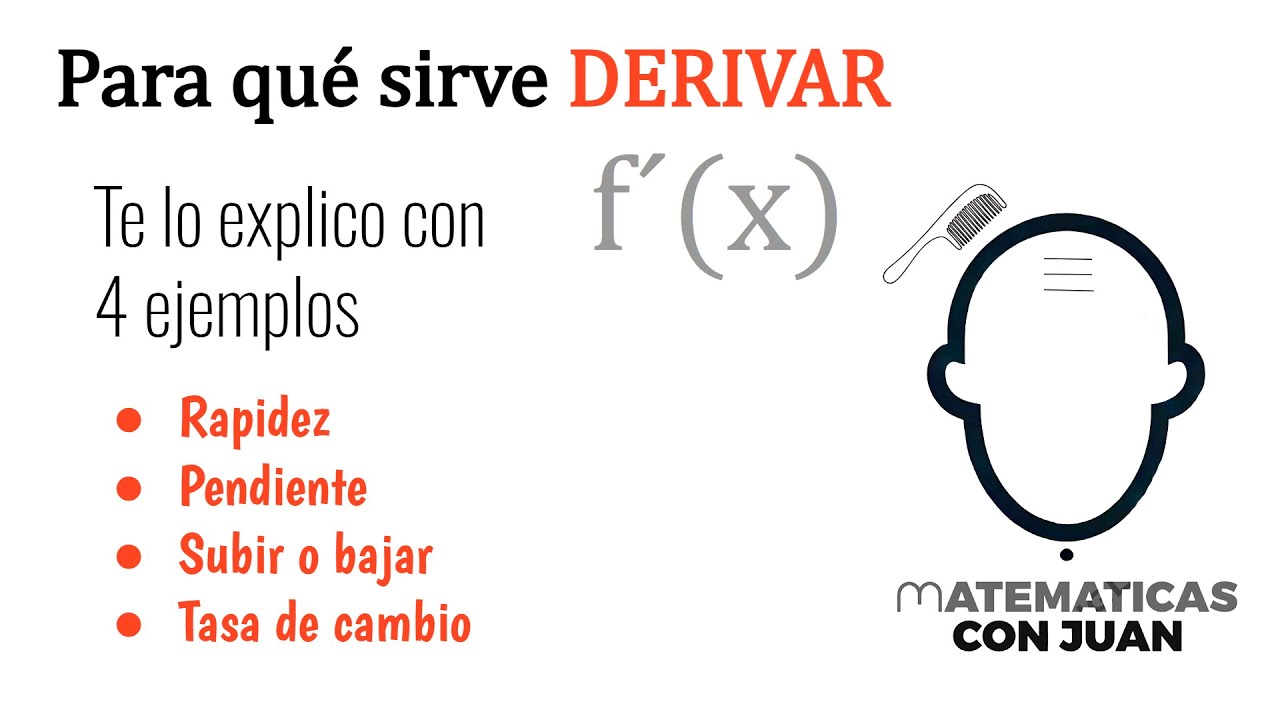 PARA QUÉ SIRVE LA DERIVADA. 4 ejemplos