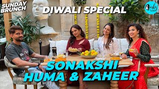 Diwali Sunday Brunch With Sonakshi, Huma & Zaheer | Laddoo & Toran Making Challenge | Curly Tales