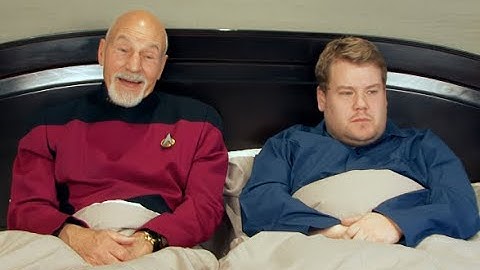 Patrick Stewart & James Corden