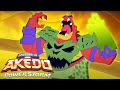 Dino Rage Rampage | AKEDO: Powerstorm | Cartoons for Kids | WildBrain Superheroes