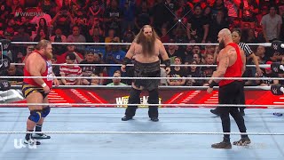 Street Profits, Strowman & Ricochet vs. Alpha Academy & Viking Raiders - WWE RAW March 27, 2023