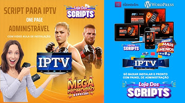 Script completo para iptv com painel admin   One Page 2025