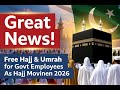 Great News for Government Employees | Apply for Free Hajj &amp; Umrah Through NTS | Complete Guide