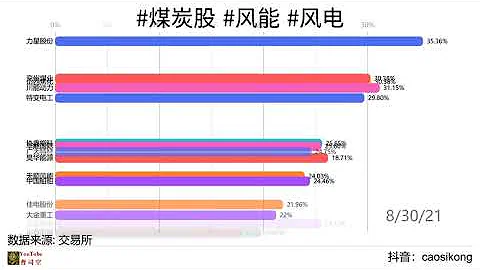 2021年09月02日 股市/#煤炭股  #風能  #風電  /近期增長率累計漲幅 - 天天要聞