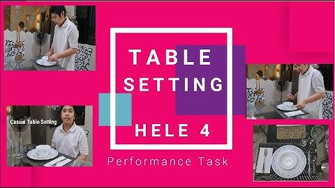 Performance Task in HELE 4