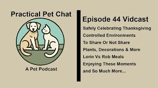 Practical Pet Chat   Episode 44   Pet Parents Guide to Safely Celebrating Thanksgiving Holiday Time