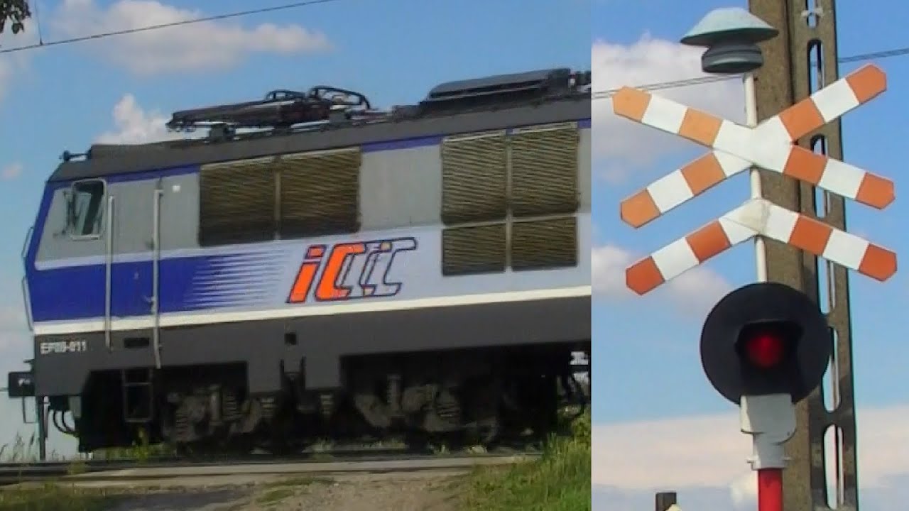 🇵🇱 Przejazd kolejowy / Railroad crossing Izbice [ SYGNALIZATORY EHZ-13 ]