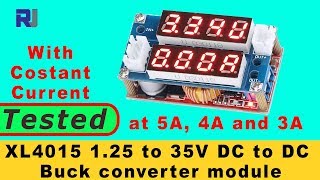 XL4015 DC to DC 1.25 to 32V 5A Buck Converter Lithium Constant Current charger