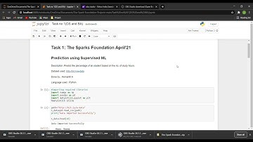 Task 1: Prediction using Supervised ML