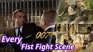 Every Thrilling Fist Fight In James Bond | 4k