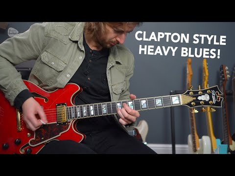 Learn This Clapton Style 12 Bar Blues - Rhythm, Lead & Turnarounds!