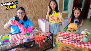 Jugamos A La Cocinita Con Comida Hecha De Slime Daailum