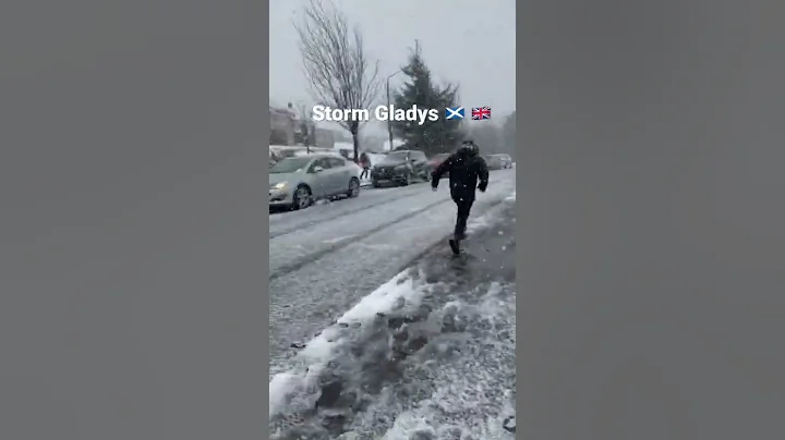 Storm Gladys in Scotland UK | heavy Snow | Weather...