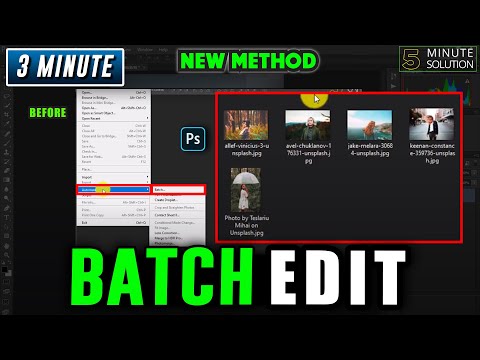 How to batch edit in photoshop 2024