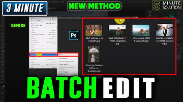 How to batch edit in photoshop 2024