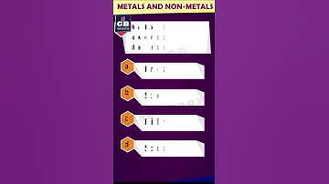 #Metals&Non-metals -Q13 CBSE 10th Science Chemistry Term-1 |Most important questions |MCQ