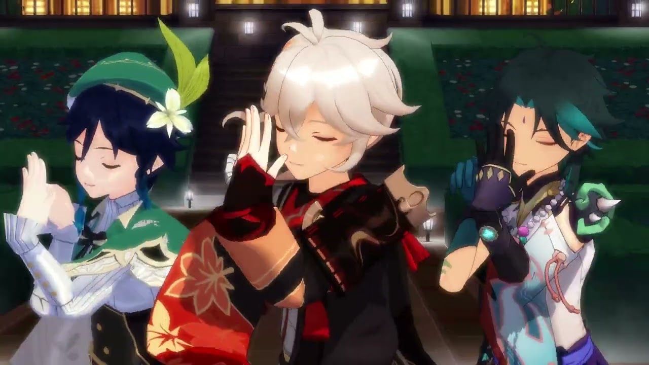 [MMD/GENSHIN IMPACT] VENTI KAZUHA XIAO - LOVE DIVE