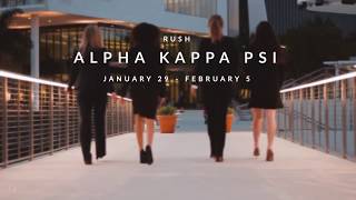 UMiami Alpha Kappa Psi Spring 2018 Rush