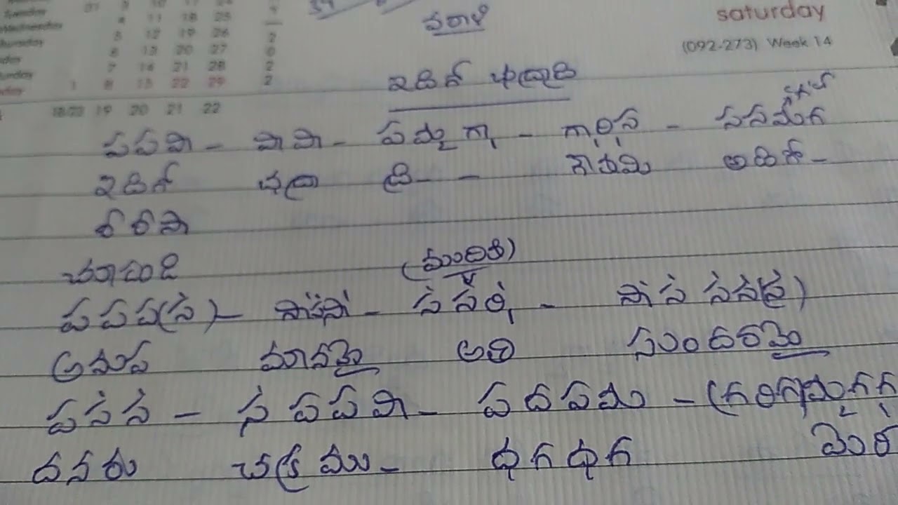 Idigo bhadradri, notation with swaras by vijaya