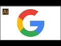 How to make a Google G Logo in illustrator ।। Logo Design Tutorial ।।