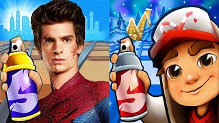 Subway Surfers North Pole 2022 Ninja vs Spiderman Hero Run Gameplay HD screenshot 2