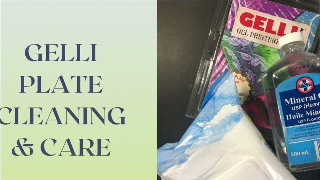 Gelli Printing with Inkpads Playlist Video 6 Gelli Plate Cleaning