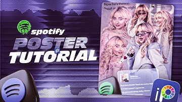 Poster tutorial 🔥|Ibispaint x|spotify poster edit|Android &ios