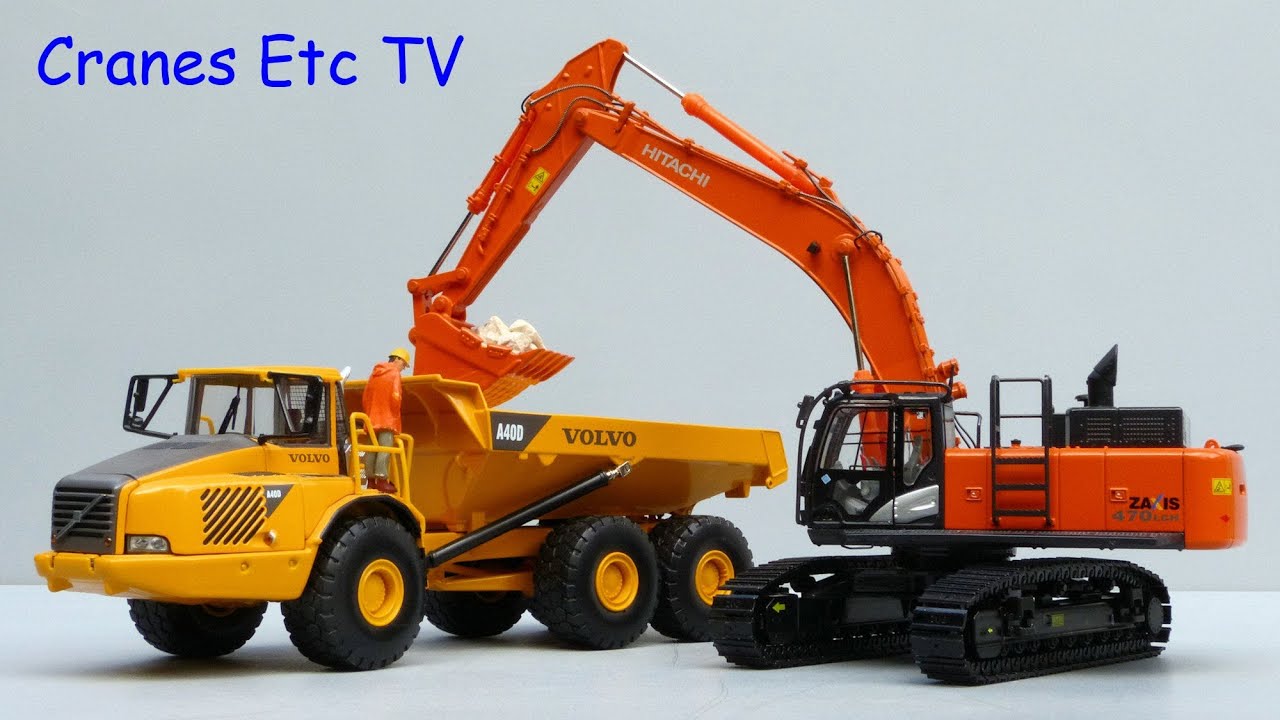 TMC Hitachi ZX 470 LCH-5 Excavator by Cranes Etc TV
