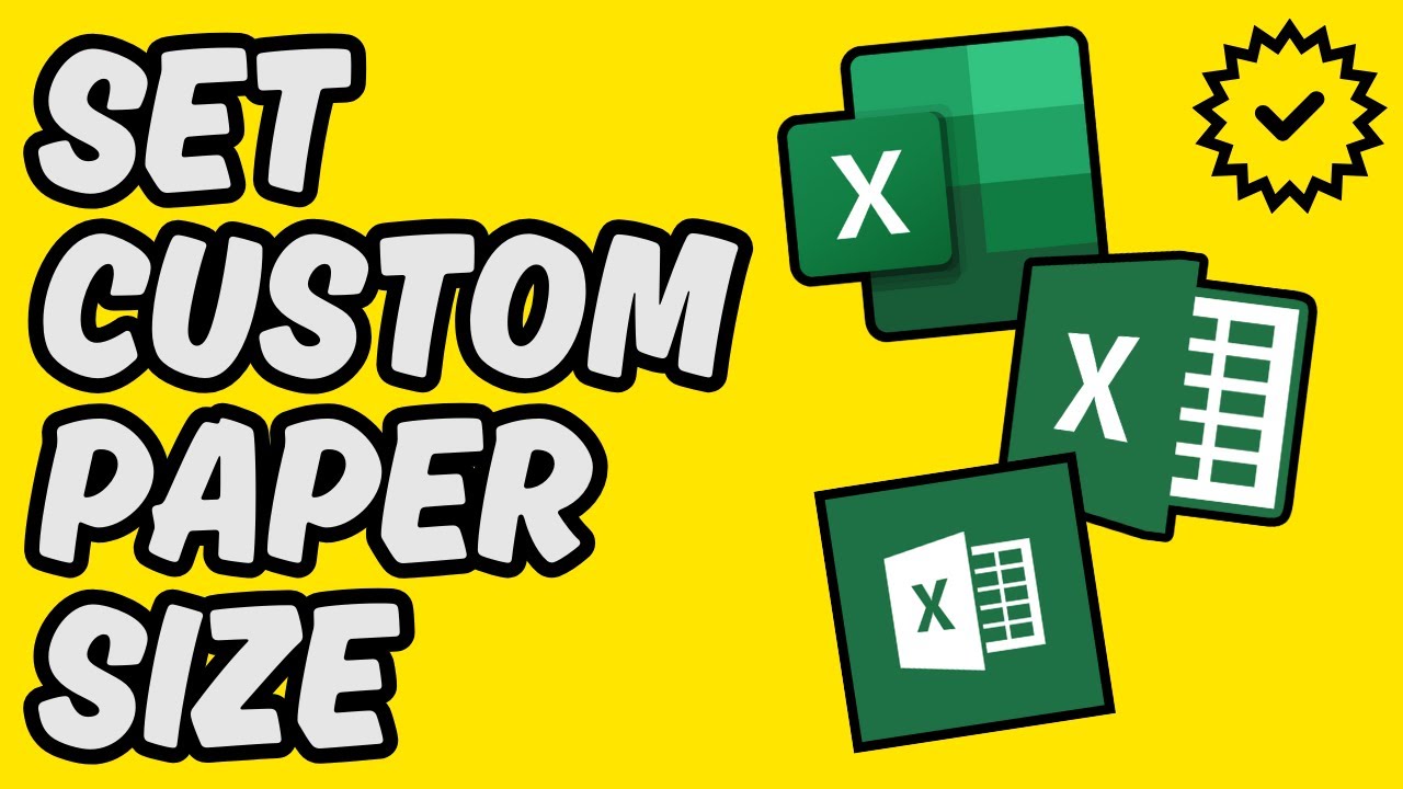 [Easy Guide] Set Custom Paper Size in Excel 2016, 2013, or 2019 - YouTube