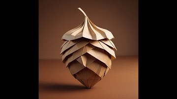How to Make an Origami Acorn - Simple Paper Craft Tutorial!